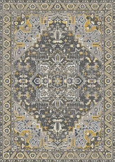 Grey Vintage Area Rug
